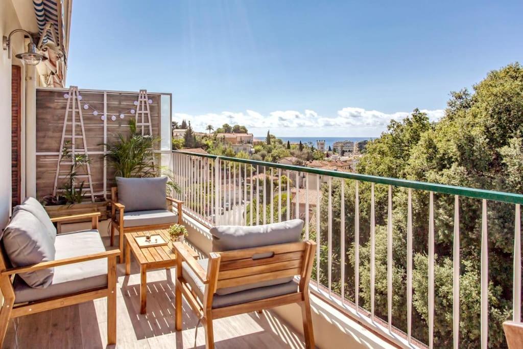 ニースL36 Sea View Terrace 10Min Walking To Sea/Parking & Acアパートメント エクステリア 写真
